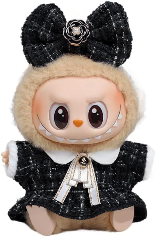 17cm Clothes Set(NO Doll),Hat & Overalls Set for 17cm Accessories Suit,Stylish Adorable Dolls Clothes Accessories,Cute Clothes for Dress up Unique Style