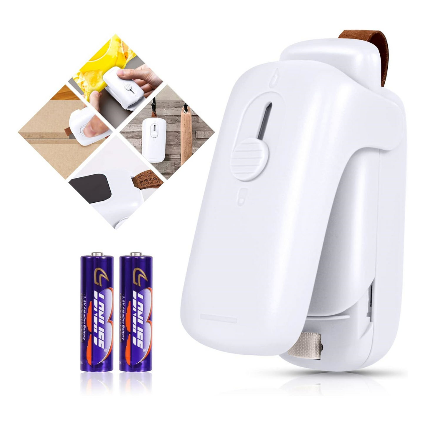 Mini Bag Sealer, Handheld Heat Vacuum Sealer, Portable Resealer Machine for Plastic Bags