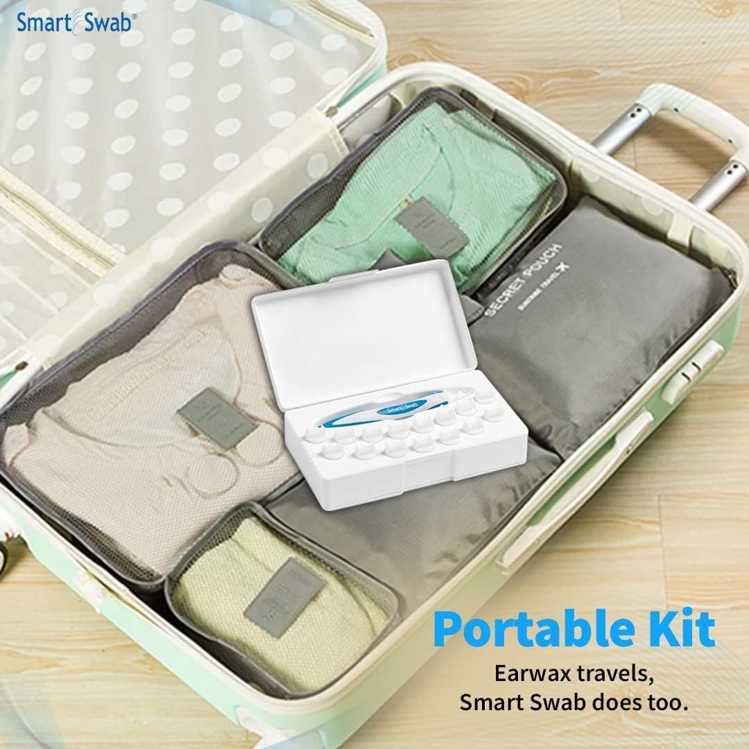 Ear Cleanser Tool – Spiral Earwax Remover – 16 Soft Replaceable Tips