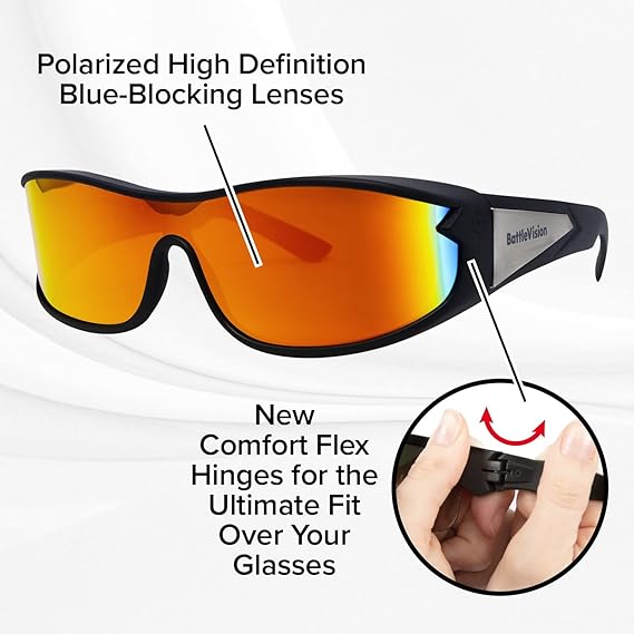 BattleVision Wrap Arounds HD Polarized Sunglasses