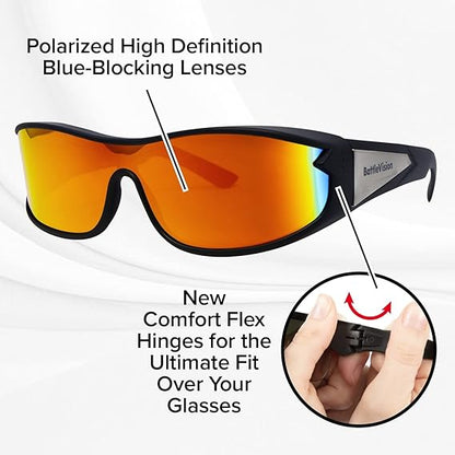 BattleVision Wrap Arounds HD Polarized Sunglasses