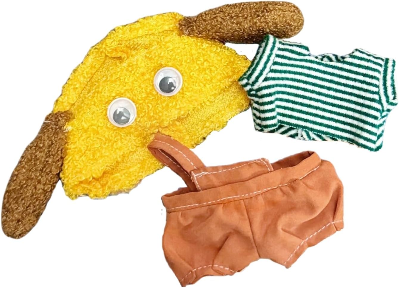 17cm Clothes Set(NO Doll),Hat & Overalls Set for 17cm Accessories Suit,Stylish Adorable Dolls Clothes Accessories,Cute Clothes for Dress up Unique Style