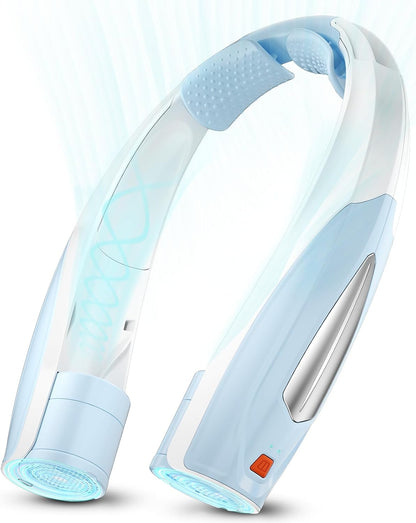 AI Neck Fan, 6 Speeds Adjustable Portable Personal Fan Rechargeable, 6000 mAh Battery Faster Cooling Wearable Fan, Ultra Quiet for Home, Office, Travel, Outdoor