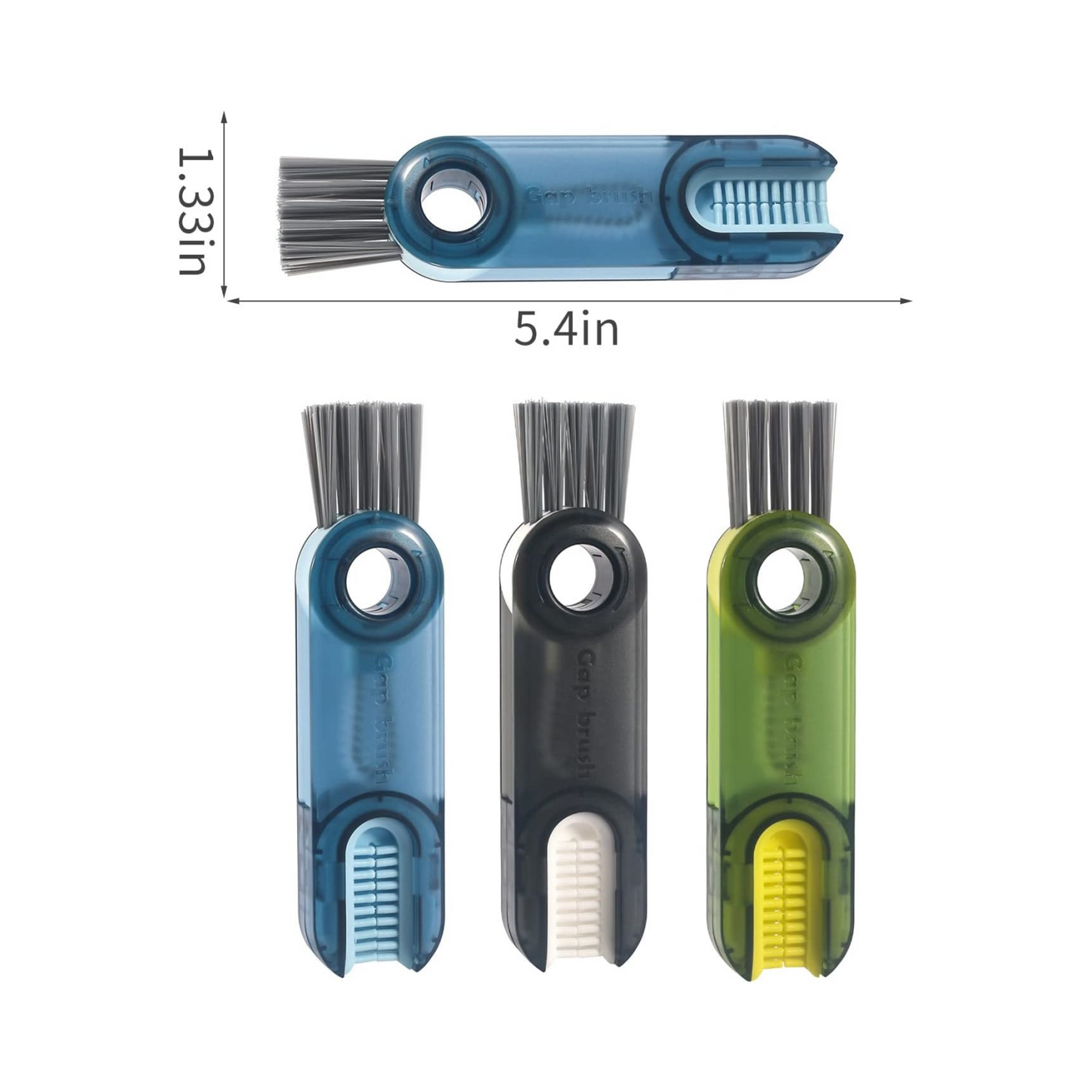3 in 1 Cup Lid Gap Cleaning Brush Set, Multifunctional Insulation Bottle Cleaning Tools