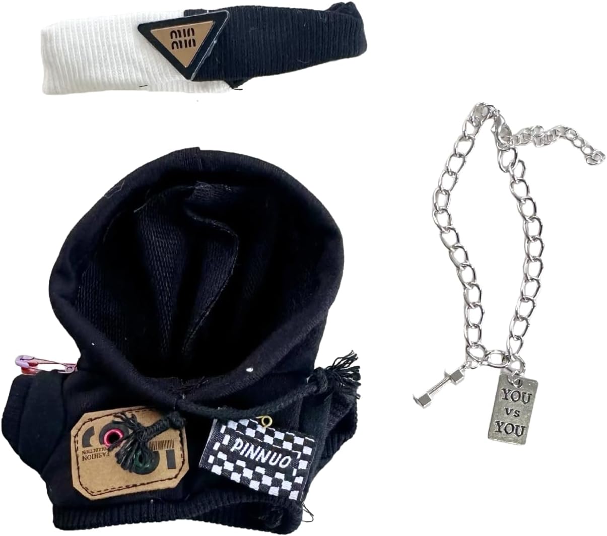 17cm Clothes Set(NO Doll),Hat & Overalls Set for 17cm Accessories Suit,Stylish Adorable Dolls Clothes Accessories,Cute Clothes for Dress up Unique Style