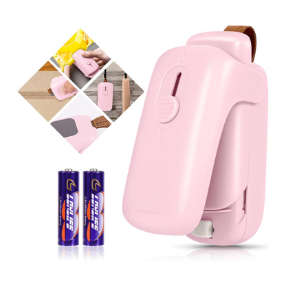 Mini Bag Sealer, Handheld Heat Vacuum Sealer, Portable Resealer Machine for Plastic Bags