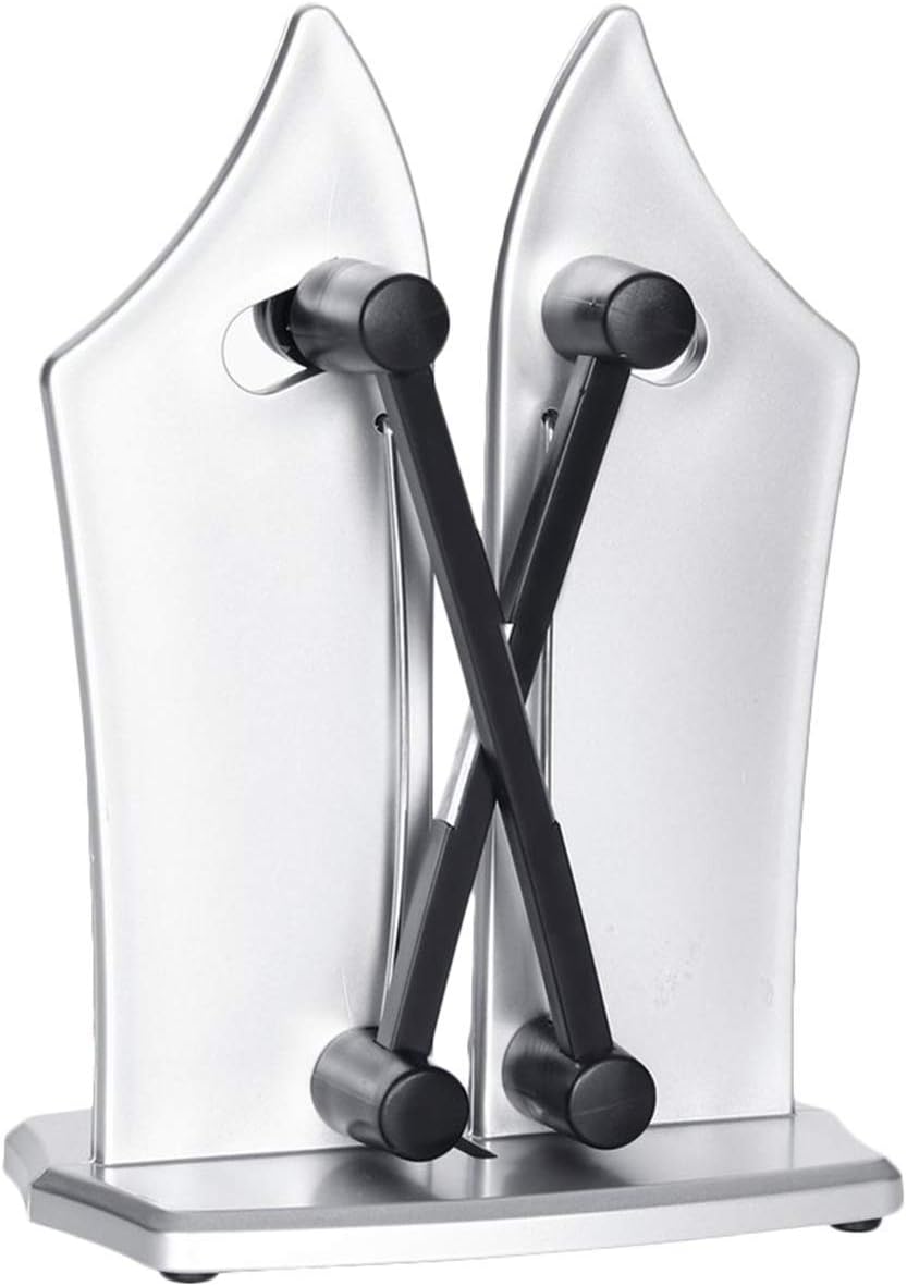 Bavarian Edge Kitchen Knife Sharpener, Sharpens, Hones, & Polishes Serrated, Beveled, Standard Blades