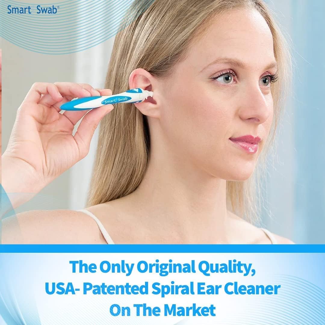 Ear Cleanser Tool – Spiral Earwax Remover – 16 Soft Replaceable Tips