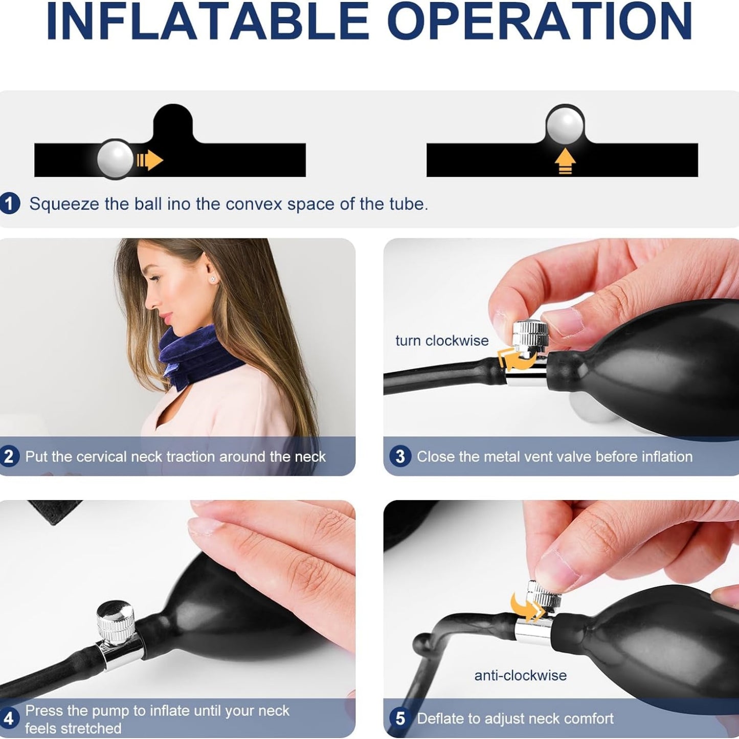 Cervical Neck Traction Device, Neck Stretcher for Instant Neck Pain Relief