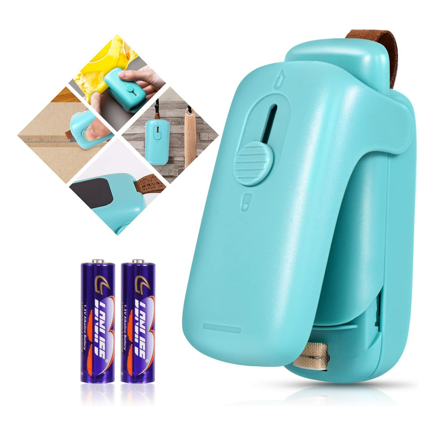 Mini Bag Sealer, Handheld Heat Vacuum Sealer, Portable Resealer Machine for Plastic Bags