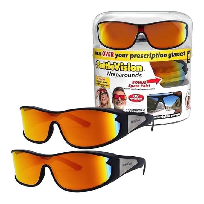 BattleVision Wrap Arounds HD Polarized Sunglasses