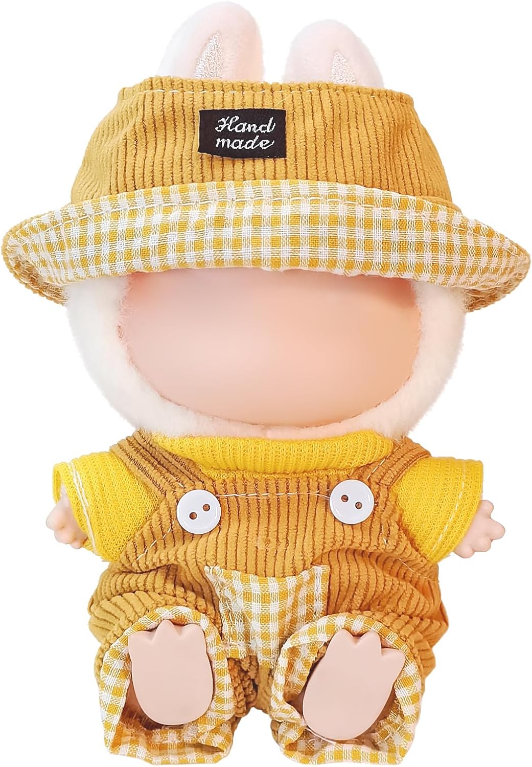 17cm Clothes Set(NO Doll),Hat & Overalls Set for 17cm Accessories Suit,Stylish Adorable Dolls Clothes Accessories,Cute Clothes for Dress up Unique Style