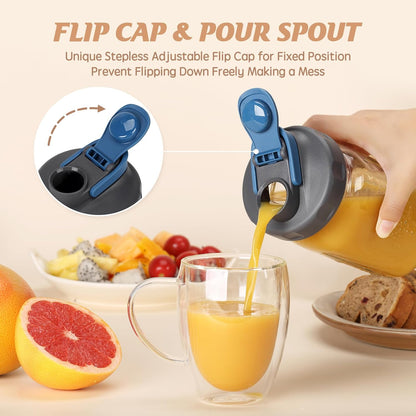 4 Pack Mason Jar Lids, Wide Mouth Pour Spout Flip Cap Lids for Ball Brand Mason Jars