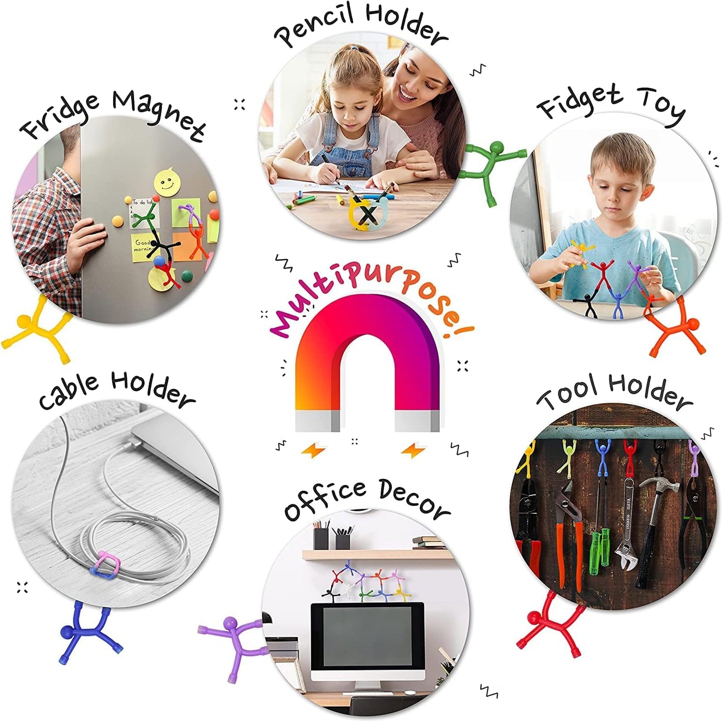 MAGMEN Magnetic Travel Toys: Stretchy, Fun, and Educational Fidget Toys for Kids and Adults