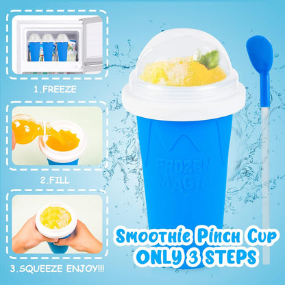 Slushie Maker Cup - Quick Frozen Magic Cup, Portable Double Layers Cool Slushee Maker For MilkShake,Juice,Ice Cream Make & More