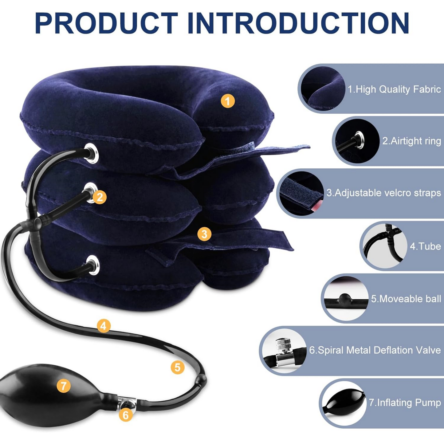 Cervical Neck Traction Device, Neck Stretcher for Instant Neck Pain Relief