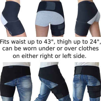 Hip Brace for Sciatica Pain Relief,Compression Support Wrap for Sciatic Nerve