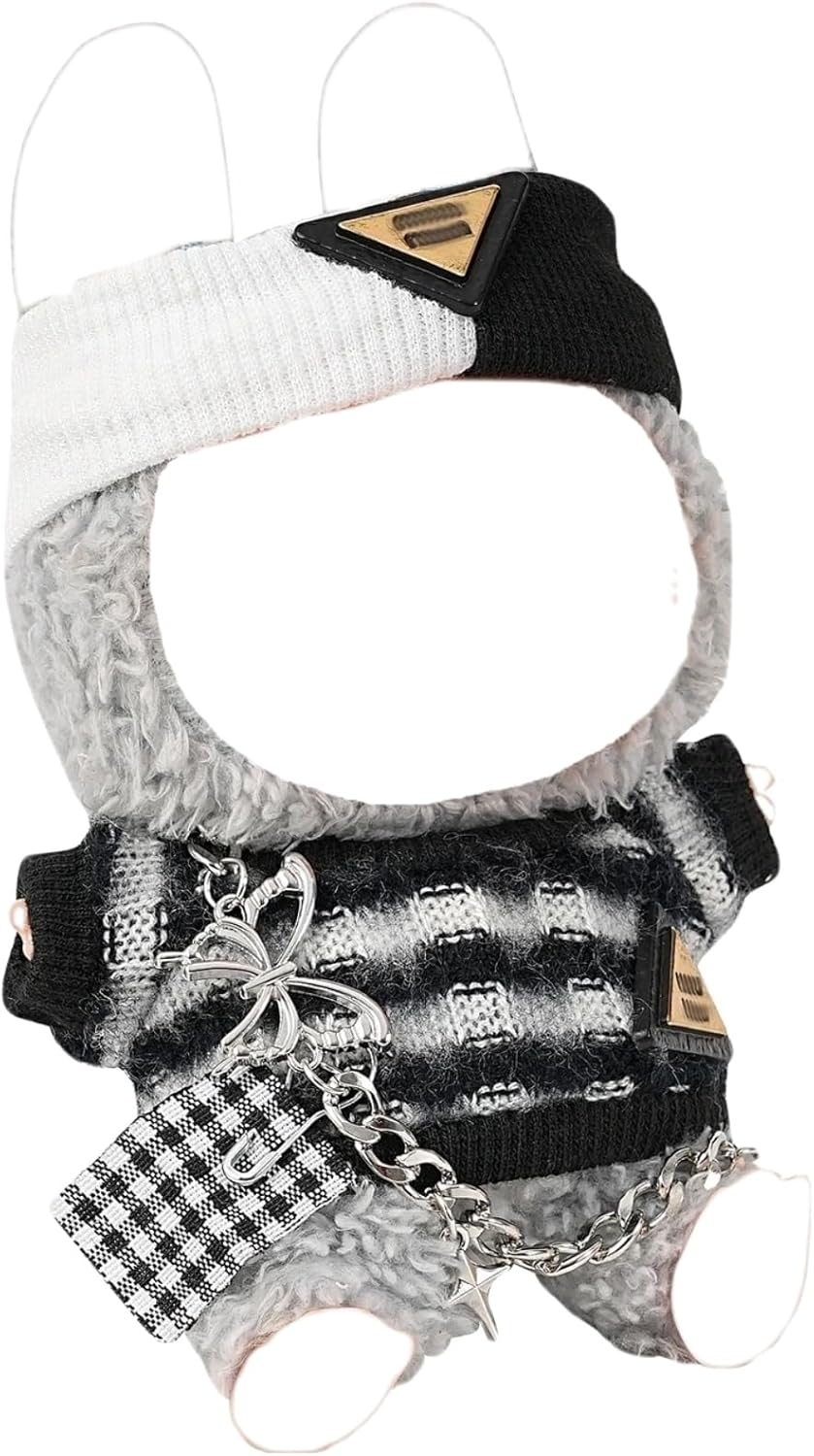 17cm Clothes Set(NO Doll),Hat & Overalls Set for 17cm Accessories Suit,Stylish Adorable Dolls Clothes Accessories,Cute Clothes for Dress up Unique Style