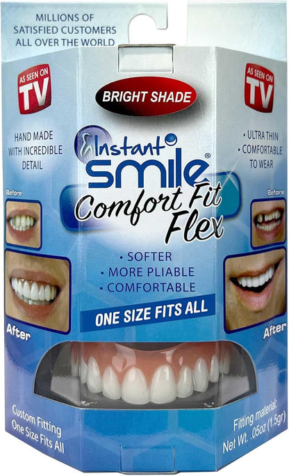 Instant Smile Comfort Fit Flex - Bright Shade - Upper Veneer Cosmetic Teeth