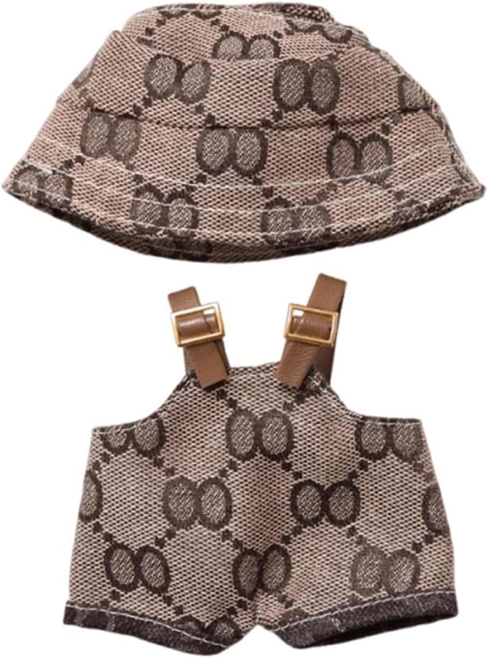 17cm Clothes Set(NO Doll),Hat & Overalls Set for 17cm Accessories Suit,Stylish Adorable Dolls Clothes Accessories,Cute Clothes for Dress up Unique Style