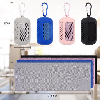 4 Pack Cooling Towels for Neck and Face