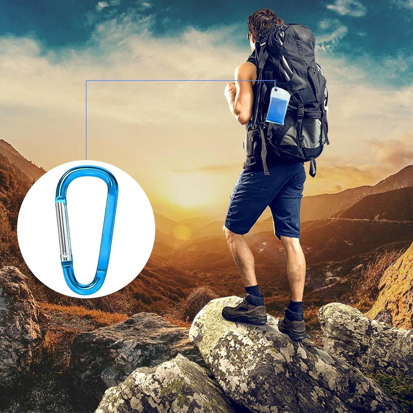 4 Pack Cooling Towel (40"x12"), Soft Breathable Chilly Towel, Ice Towel, Microfiber Towel for Yoga, Sport, Running, Workout,Gym, Camping, Fitness, Workout & More Activities