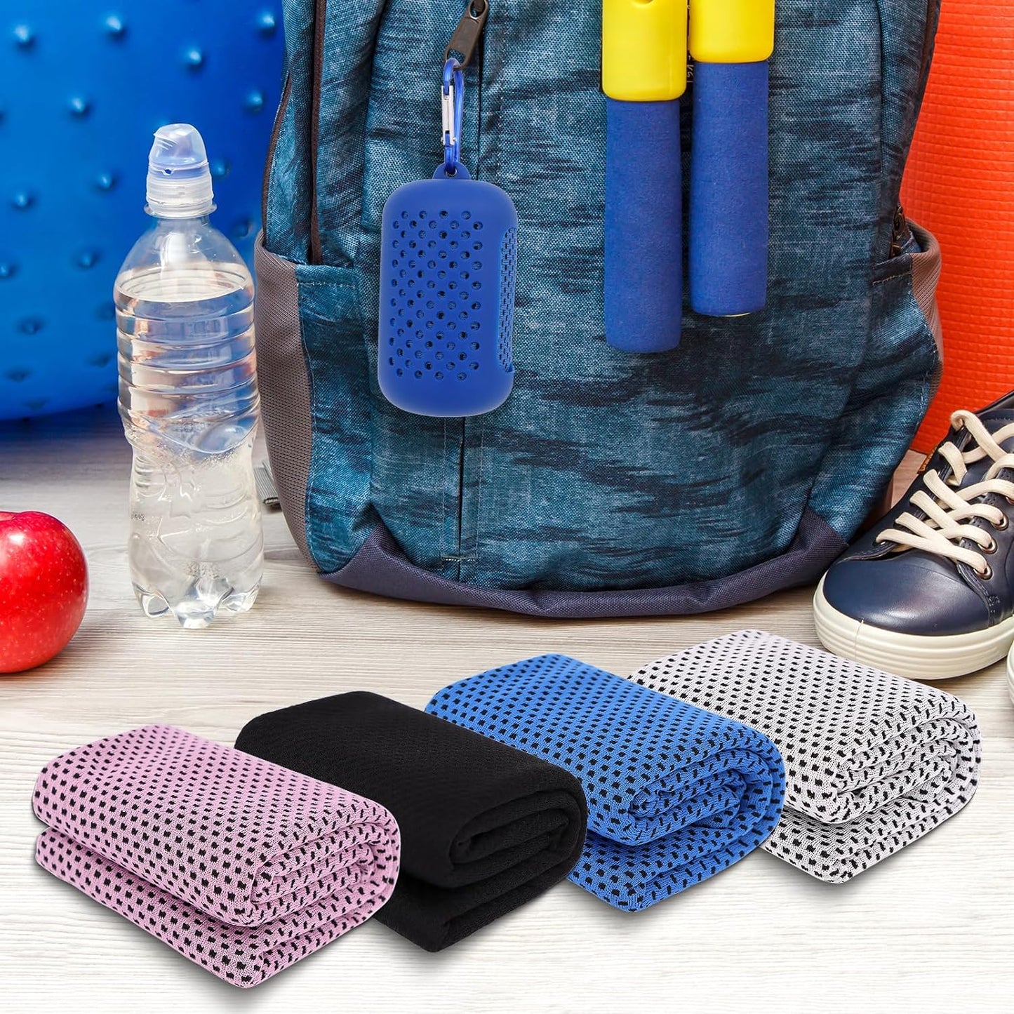 4 Pack Cooling Towels for Neck and Face