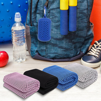 4 Pack Cooling Towels for Neck and Face
